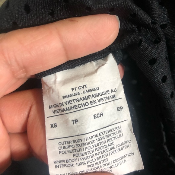 Nike Reversible Mesh Racerback Tank Top XS Black - Picture 4 of 4